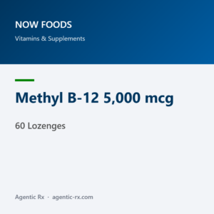 NOW Methyl B-12 5,000 mcg (60 Lozenges)