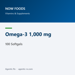 NOW Omega-3 1,000 mg (100 Softgels)